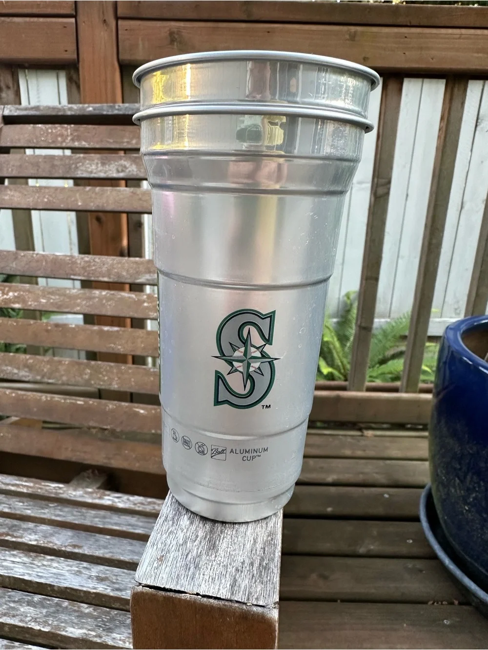 2 count Silver 12 oz Seattle Mariners Cup